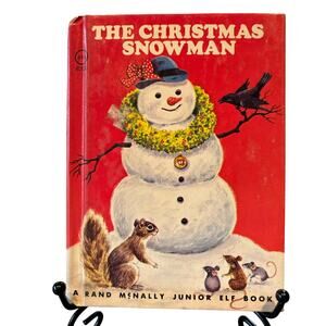 VTG 1977 The Christmas Snowman Book, by Diane Sherman, Jr. Elf Book